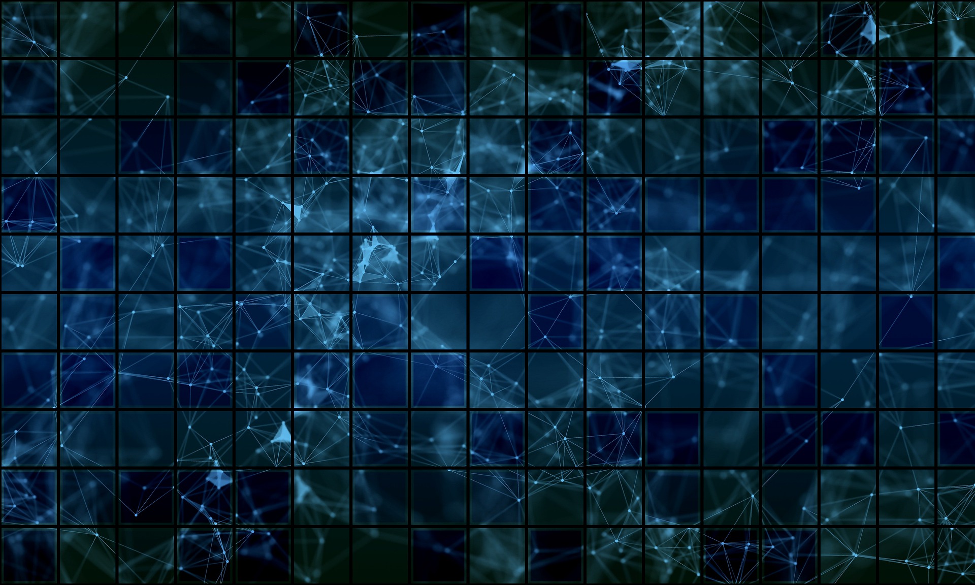 Abstract network mesh visualization
